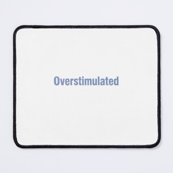 Item preview, Overstimulated | Glitter Typography Aesthetic designed and sold by HellGirlArt.
