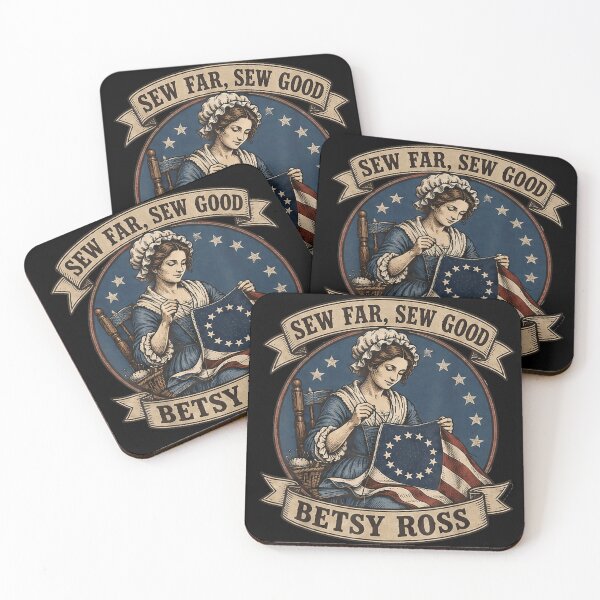 Item preview, Vintage Betsy Ross Patriotic Sew Far Sew Good American Flag Sewing Quilting Joke designed and sold by Phil Ben.