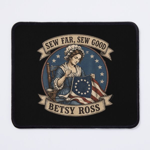 Item preview, Vintage Betsy Ross Patriotic Sew Far Sew Good American Flag Sewing Quilting Joke designed and sold by Phil Ben.