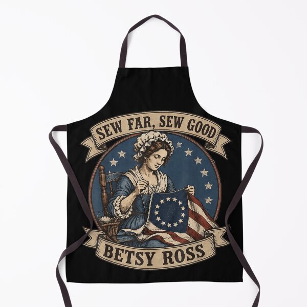 Item preview, Vintage Betsy Ross Patriotic Sew Far Sew Good American Flag Sewing Quilting Joke designed and sold by Phil Ben.