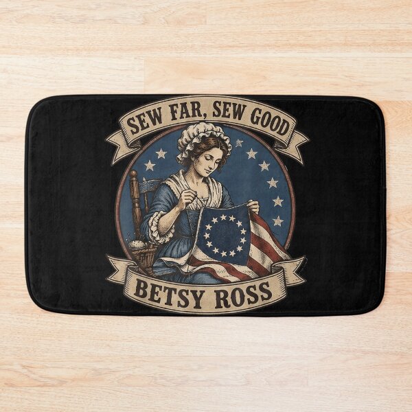 Item preview, Vintage Betsy Ross Patriotic Sew Far Sew Good American Flag Sewing Quilting Joke designed and sold by Phil Ben.