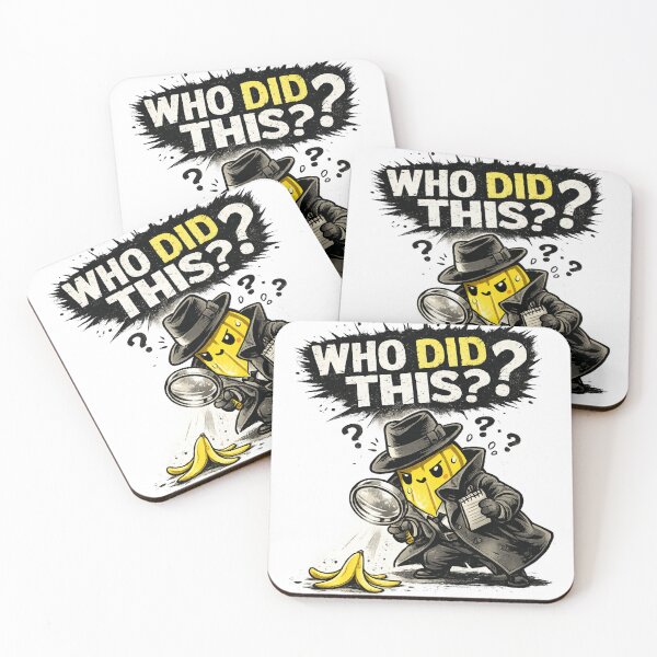 Item preview, Who Did This Funny Detective Banana Peel Mystery Design designed and sold by irfanshikh.