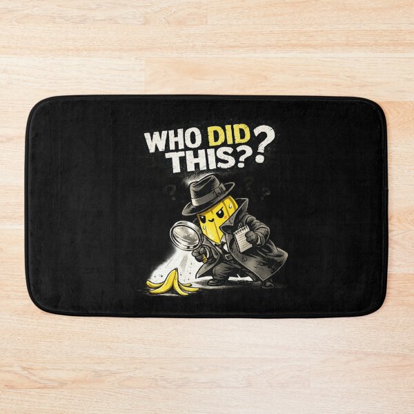Item preview, Who Did This Funny Detective Banana Peel Mystery Design designed and sold by irfanshikh.