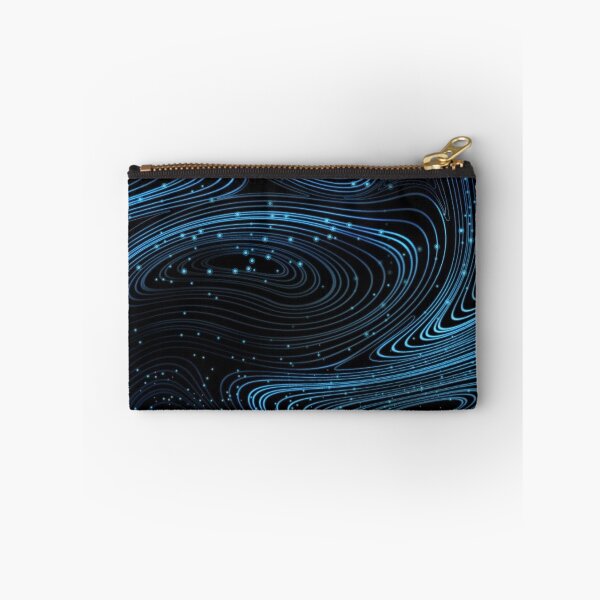 Item preview, Bioluminescent Ocean Waves Abstract Magic Deep Blue Fluid Art designed and sold by LYAN-STORE.