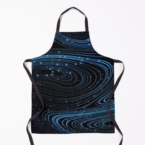 Item preview, Bioluminescent Ocean Waves Abstract Magic Deep Blue Fluid Art designed and sold by LYAN-STORE.