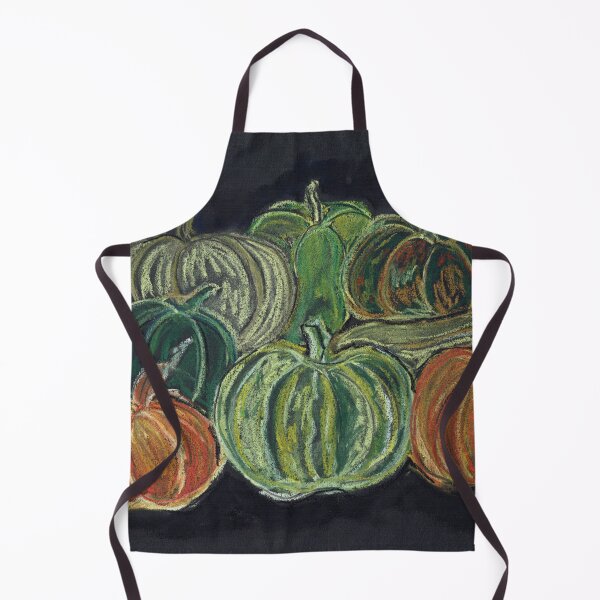 Item preview, Vibrant pumpkins & gourds chalk pastel art designed and sold by DebTheZeb.
