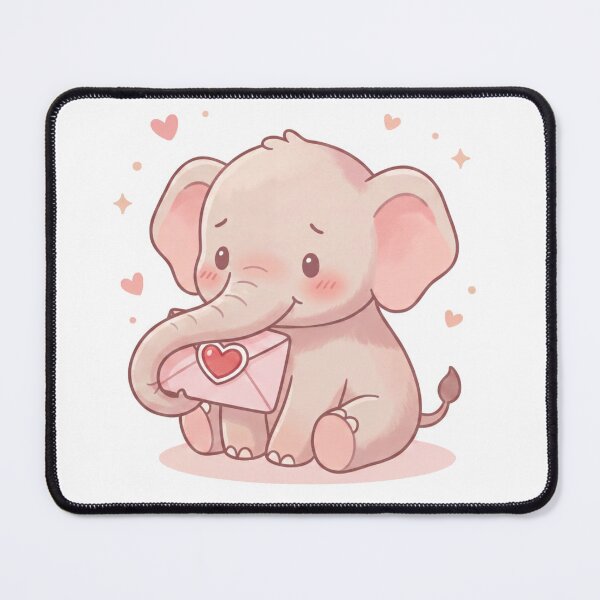 Item preview, A Charming Baby Elephant - Sealed with Love designed and sold by DigitfanStudio.