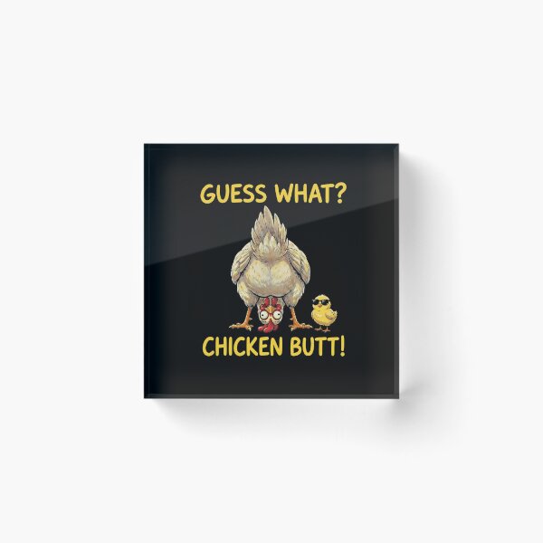 Item preview, funny chicken men women kids chicken butt designed and sold by ber-flora.