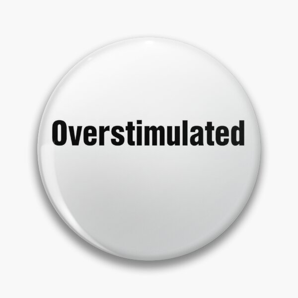 Item preview, Overstimulated | Glitter Typography Aesthetic designed and sold by Nekomiii.