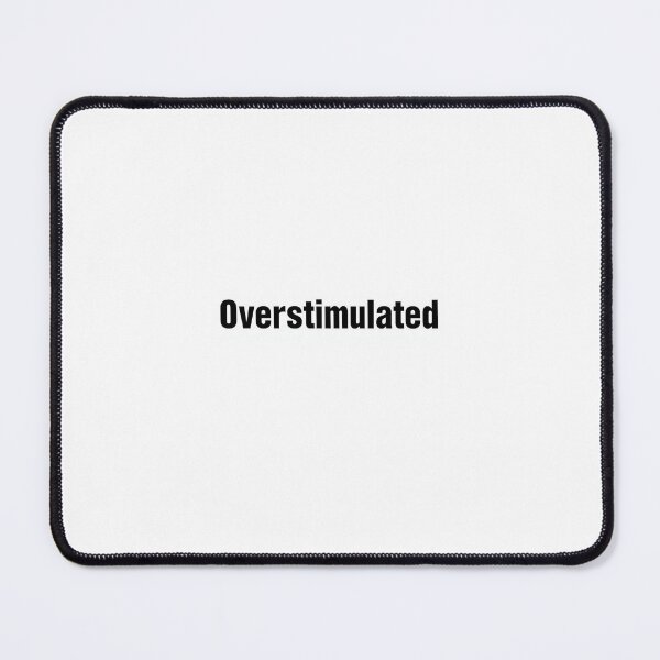 Item preview, Overstimulated | Glitter Typography Aesthetic designed and sold by HellGirlArt.