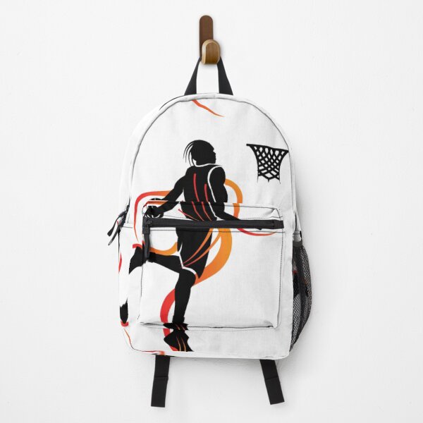 Item preview, Basketball Dribbling Silhouette – Dynamic Player with Red Ribbon Motion designed and sold by RaresS.