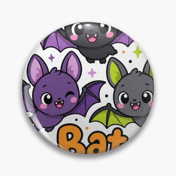 Item preview, Bat Vibes Squad - Cute Spooky Season Halloween Sticker designed and sold by VisualArtsOasis.