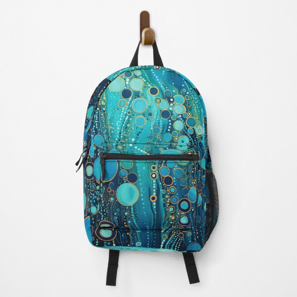Item preview, Aboriginal Inspired Dot Art - Teal Underwater Bubbling Bubbles designed and sold by GrinGalore.