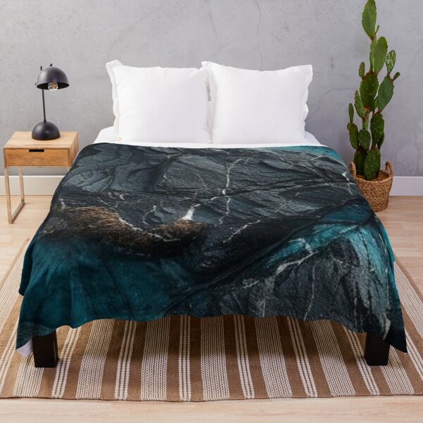 Item preview, Dark Rock Texture with Neon Teal Crystal Veins Abstract Stone designed and sold by LYAN-STORE.