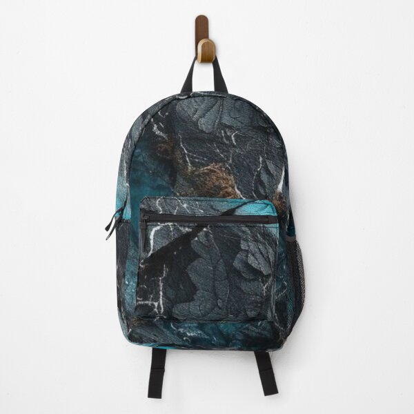 Item preview, Dark Rock Texture with Neon Teal Crystal Veins Abstract Stone designed and sold by LYAN-STORE.