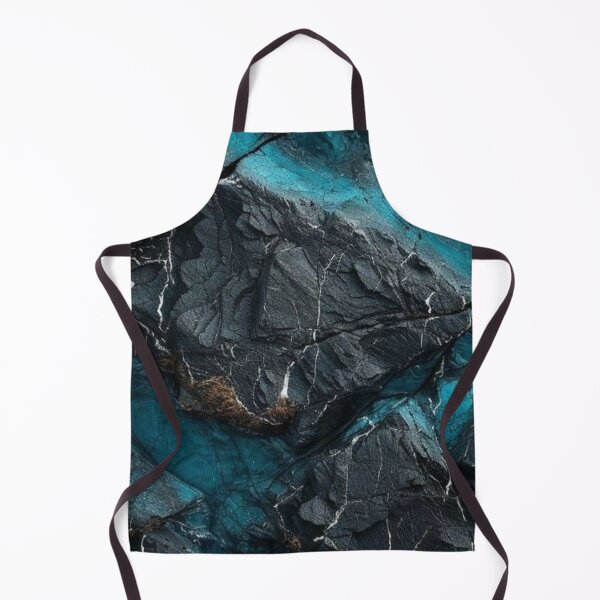 Item preview, Dark Rock Texture with Neon Teal Crystal Veins Abstract Stone designed and sold by LYAN-STORE.