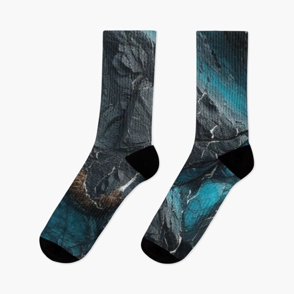 Item preview, Dark Rock Texture with Neon Teal Crystal Veins Abstract Stone designed and sold by LYAN-STORE.