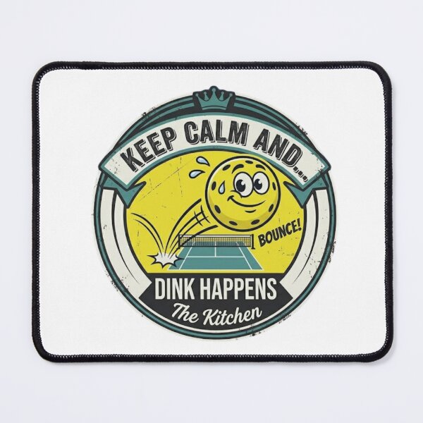 Item preview, Dink Happens Pickleball Funny Humor Design designed and sold by RunningWhiskers.