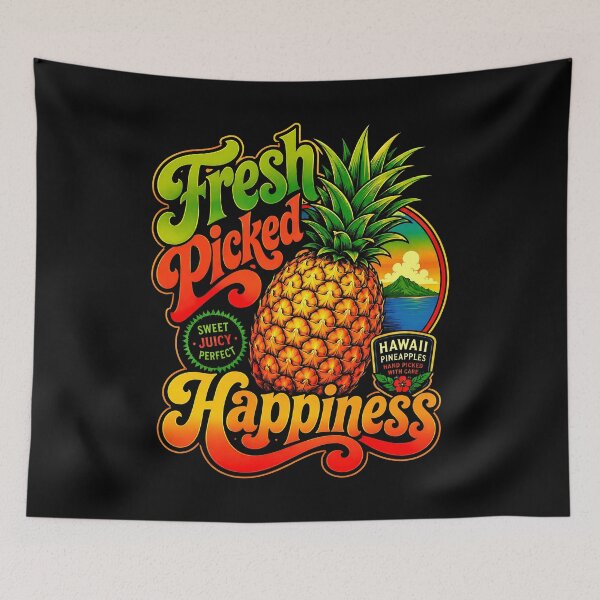 Item preview, Fresh Picked Happiness Pineapple designed and sold by graphixpolash.