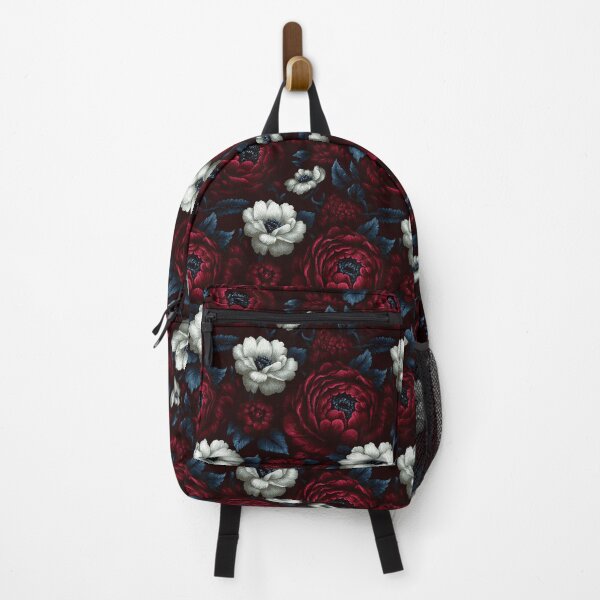 Item preview, Dark Gothic Red And White Floral Pattern designed and sold by igraphixart.