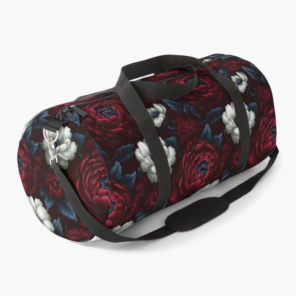 Item preview, Dark Gothic Red And White Floral Pattern designed and sold by igraphixart.