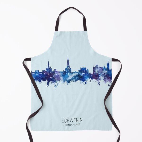 Item preview, Schwerin Germany Skyline designed and sold by ArtPrints.