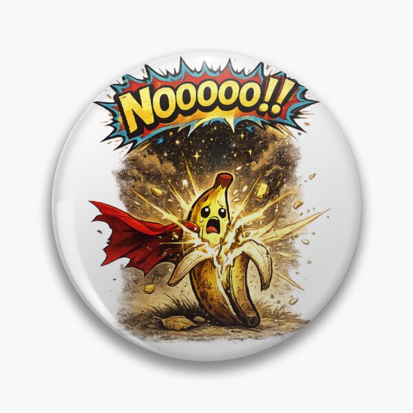 Item preview, NOOOOO Funny Exploding Banana Superhero Cape Comic Design designed and sold by irfanshikh.