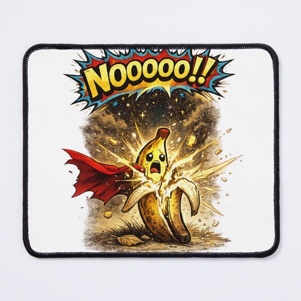 Item preview, NOOOOO Funny Exploding Banana Superhero Cape Comic Design designed and sold by irfanshikh.