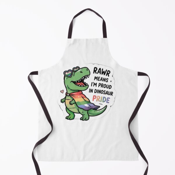 Item preview, Rawr Means Pride Cute Rainbow Dinosaur Sticker designed and sold by Pixanova.