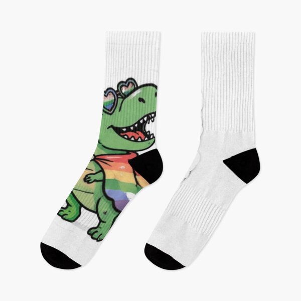 Item preview, Rawr Means Pride Cute Rainbow Dinosaur Sticker designed and sold by Pixanova.