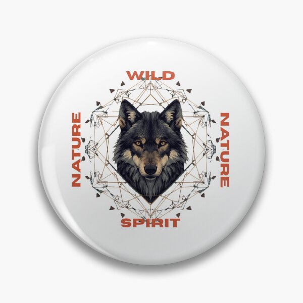 Item preview, Geometric Wolf Wild Nature Spirit Sacred Geometry designed and sold by RadiantReza.