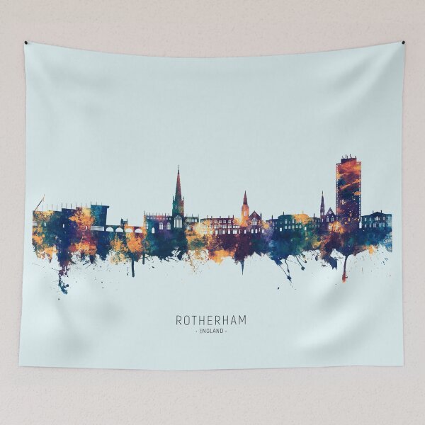 Item preview, Rotherham England Skyline designed and sold by ArtPrints.