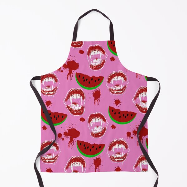 Item preview, Vampire Mouth Eating Watermelon - Hot Pink designed and sold by CanisArtStudio.