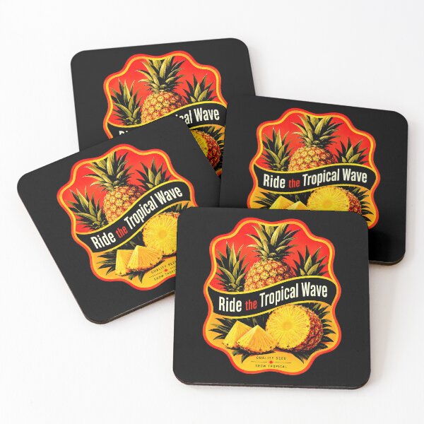 Item preview, Ride the Tropical Wave Pineapple designed and sold by graphixpolash.
