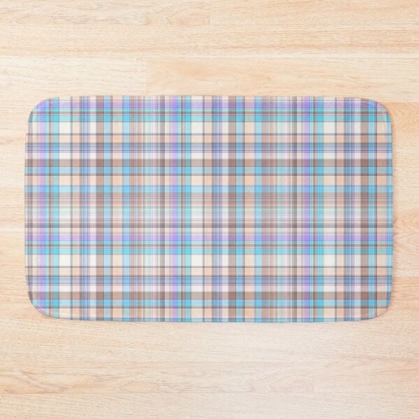 Item preview, Pastel Plaid Tartan Pattern Blue Purple Peach Preppy designed and sold by Zaya_art.
