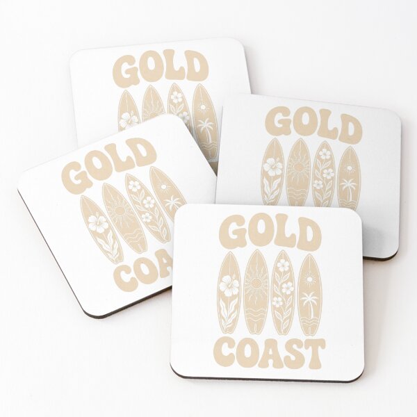 Item preview, Gold Coast Surfboard Floral Retro Design designed and sold by SLGA-Designs.