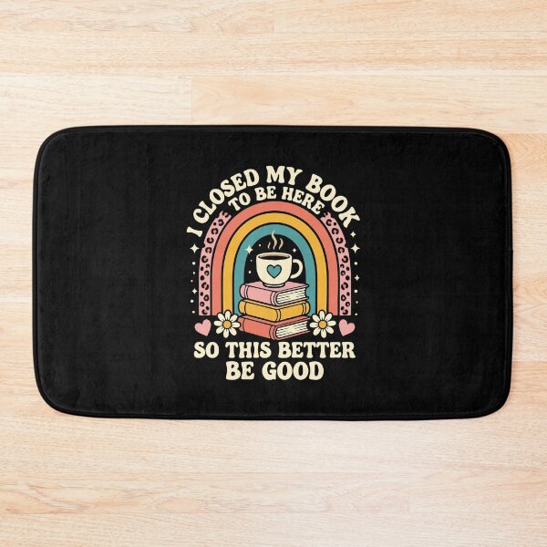 Item preview, I Closed My Book To Be Here So This Better Be Good Retro Rainbow Coffee Stack designed and sold by BrownHorse90s.
