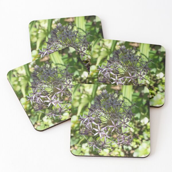 Item preview, Purple Starburst Persian Onion Flower in a Garden designed and sold by Georgia Mizuleva.