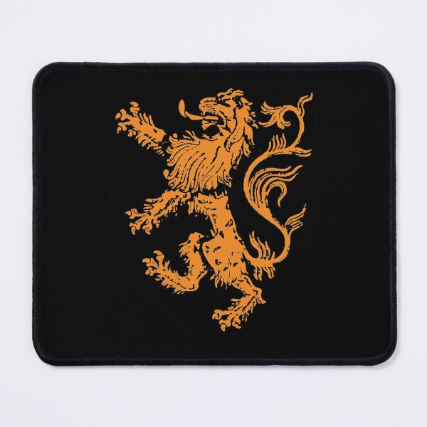 Item preview, Saffron Lion Rampant – Medieval Heraldry designed and sold by Dungeon-Shop.