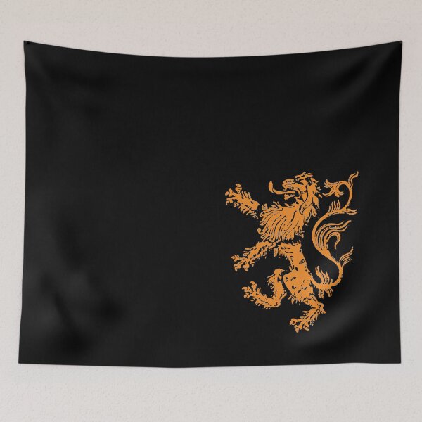Item preview, Saffron Lion Rampant – Medieval Heraldry designed and sold by Dungeon-Shop.