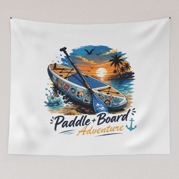 Item preview, Paddle Board Adventure Design | SUP Ocean Summer Vibes designed and sold by Artimax-Studio.