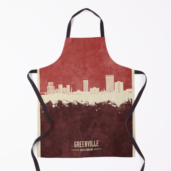 Item preview, Greenville South Carolina Skyline designed and sold by ArtPrints.