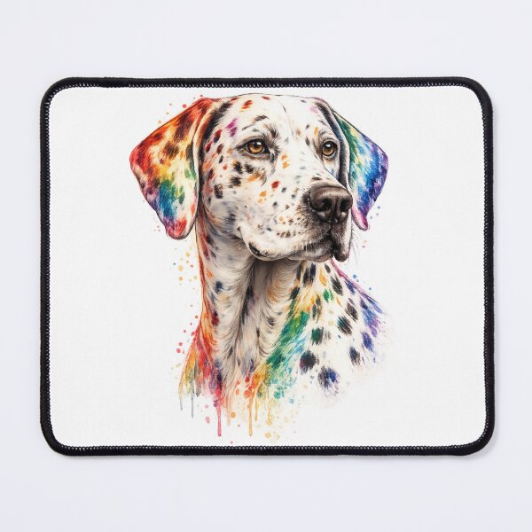 Item preview, Rainbow Dalmatian Watercolor Art | Colorful Dog Lover | Vibrant Pet Portrait designed and sold by Akseries.