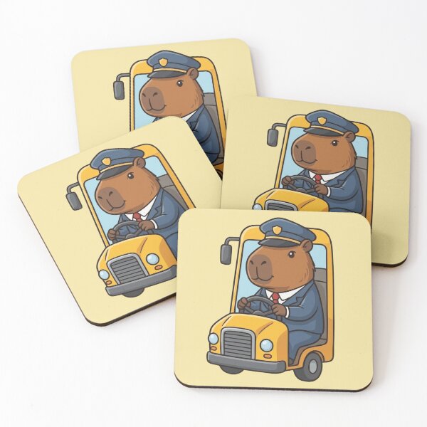 Item preview, School Capybara Bus Driver designed and sold by Ivy-Triggs.