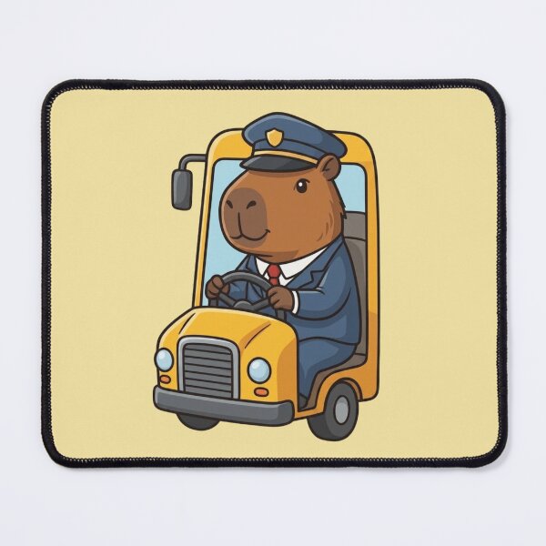 Item preview, School Capybara Bus Driver designed and sold by Ivy-Triggs.