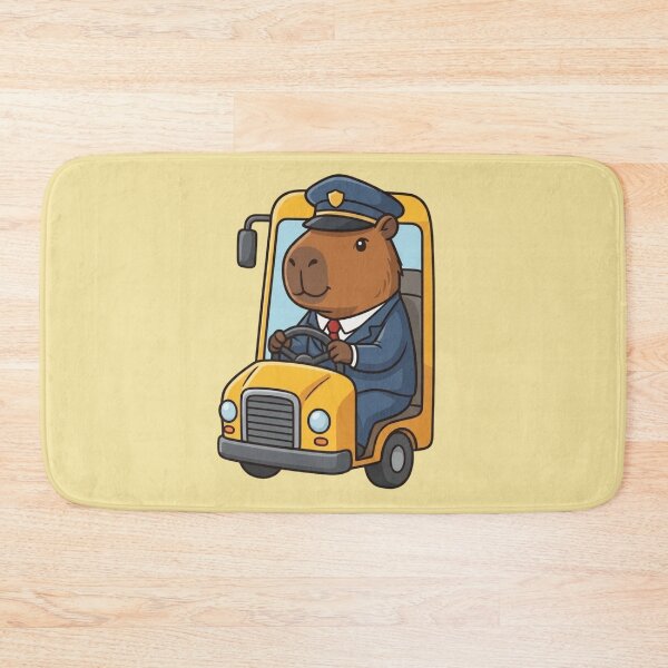 Item preview, School Capybara Bus Driver designed and sold by Ivy-Triggs.