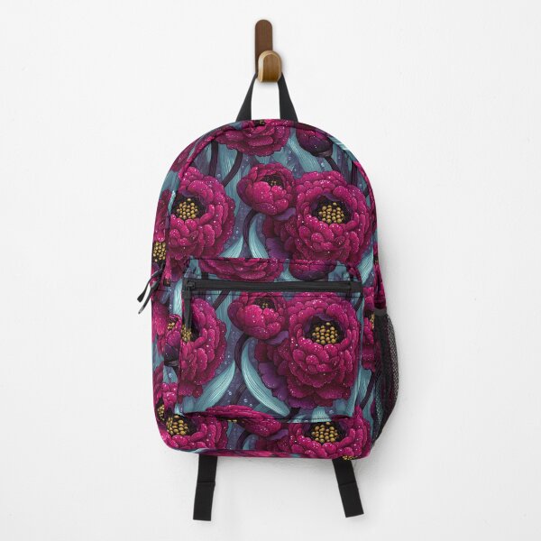 Item preview, Magical Purple And Teal Floral Pattern With Gold Centers designed and sold by igraphixart.