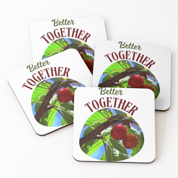 Item preview, Better Together Cherries | Original Fruit Photography Quote designed and sold by SimplyContry.
