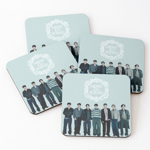 Item preview, BTS Merry Go Round Retro Frame Kpop Group Aesthetic designed and sold by moamaxshop.