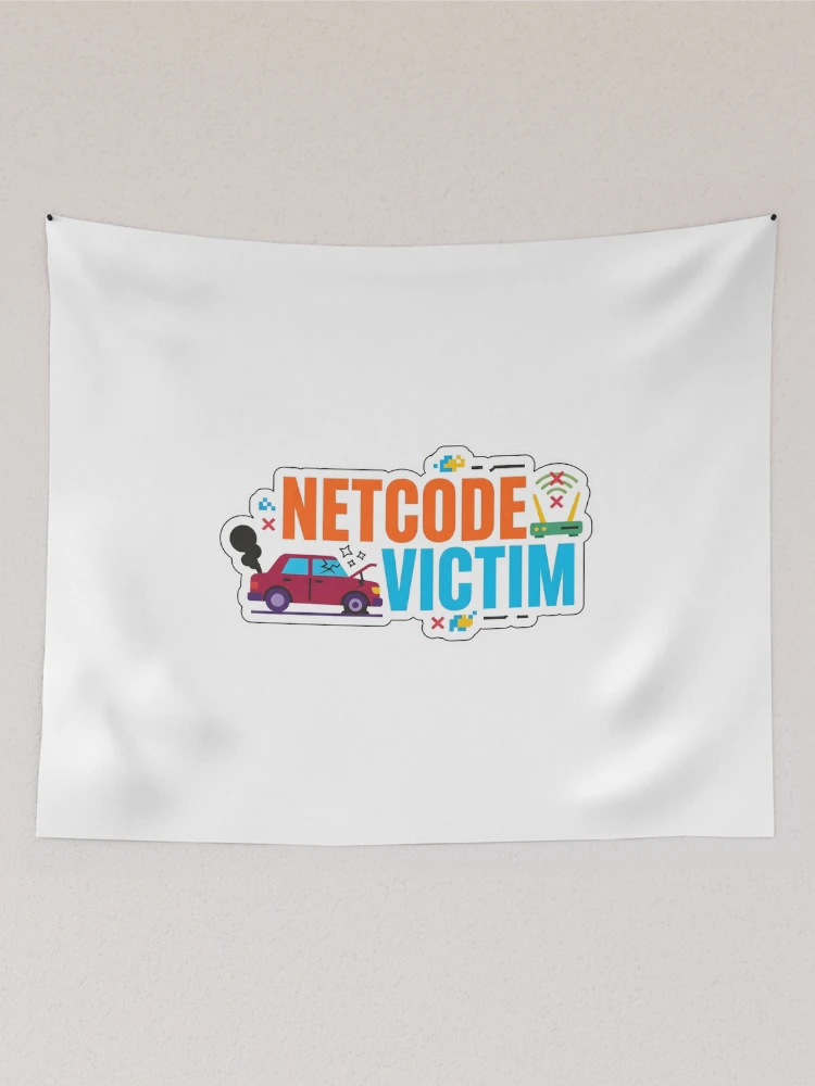 Thumbnail 2 von 3, Wandbehang, Netcode-Opfer – Sim-Racing-Humor designt und verkauft von GarageGraphics.